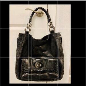 LIMITED EDITION COACH 15995 DEVIN LEATHER SHOULDER BAG